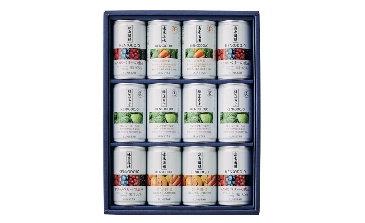 【サンスター 】ヘルシードリンクギフト 緑でサラナ  健康道場　全24缶