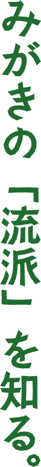 みがきの「流派」を知る。